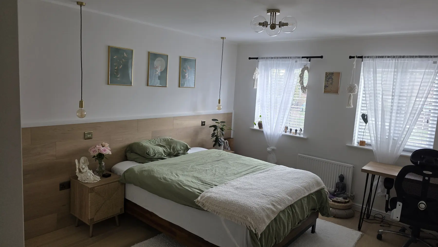 Completed bedroom in Hambleton