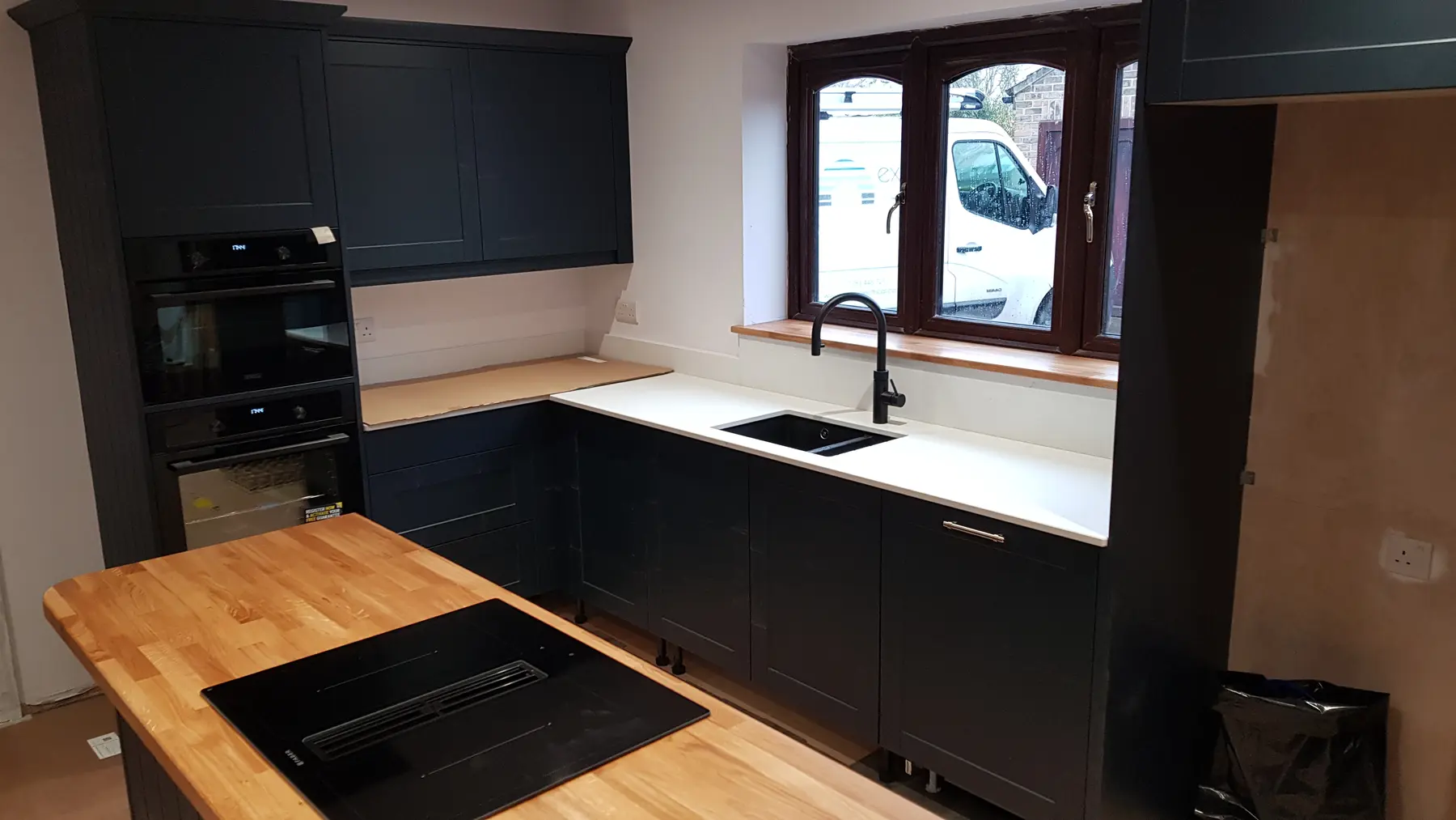 Wren kitchen installation in progress