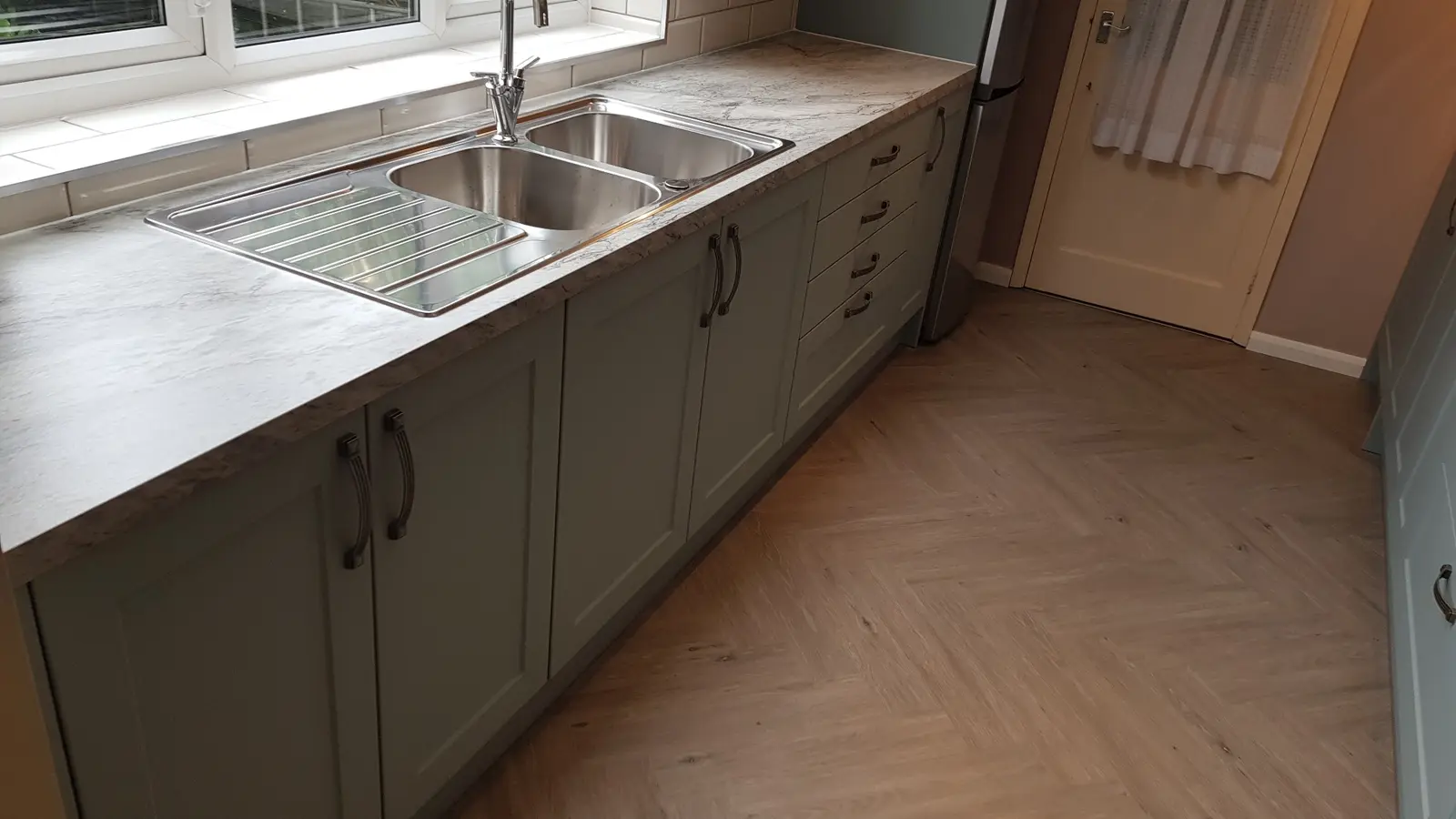 Kitchen sink and worktop area in Selby