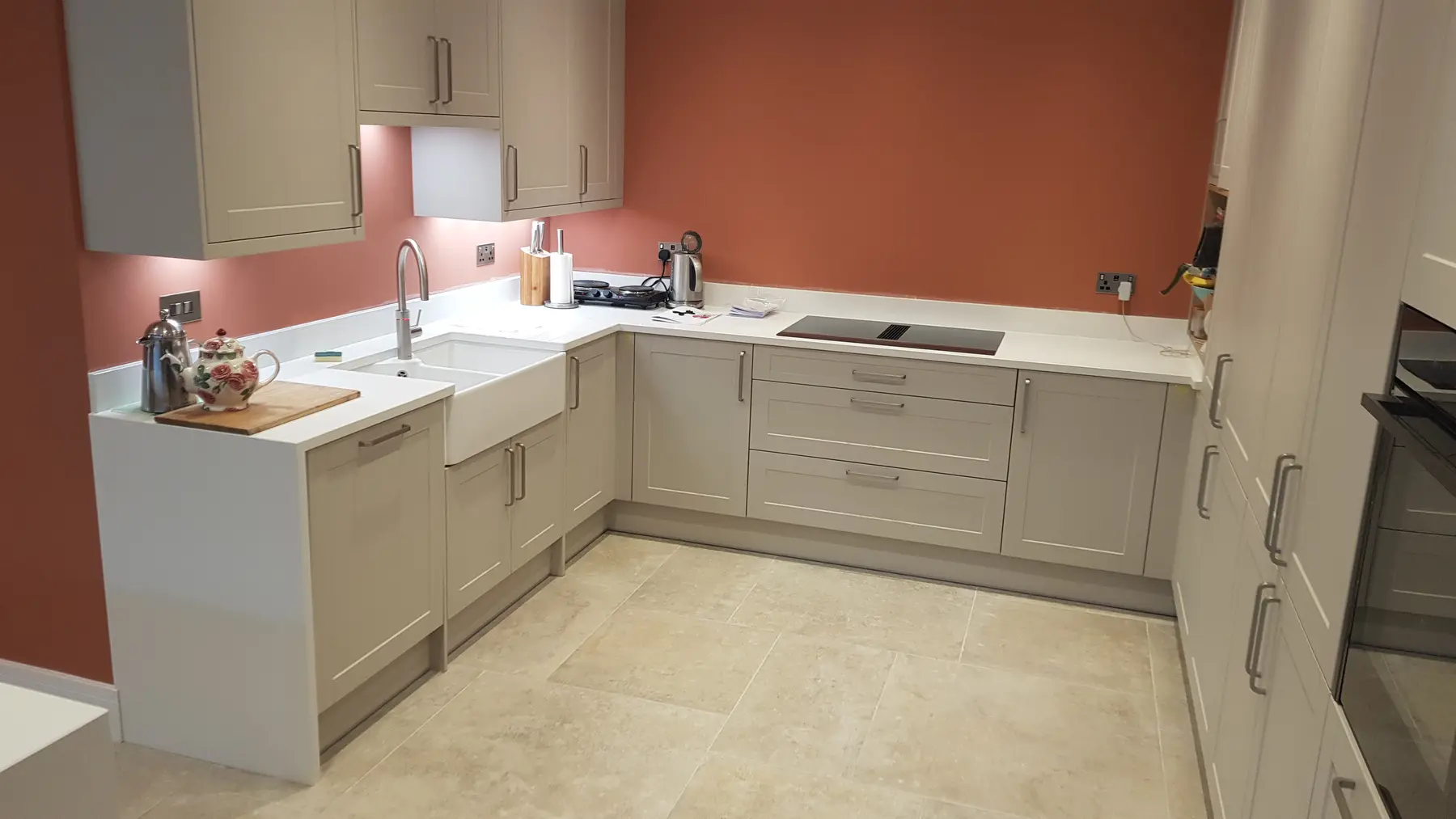 Finished kitchen worktop area