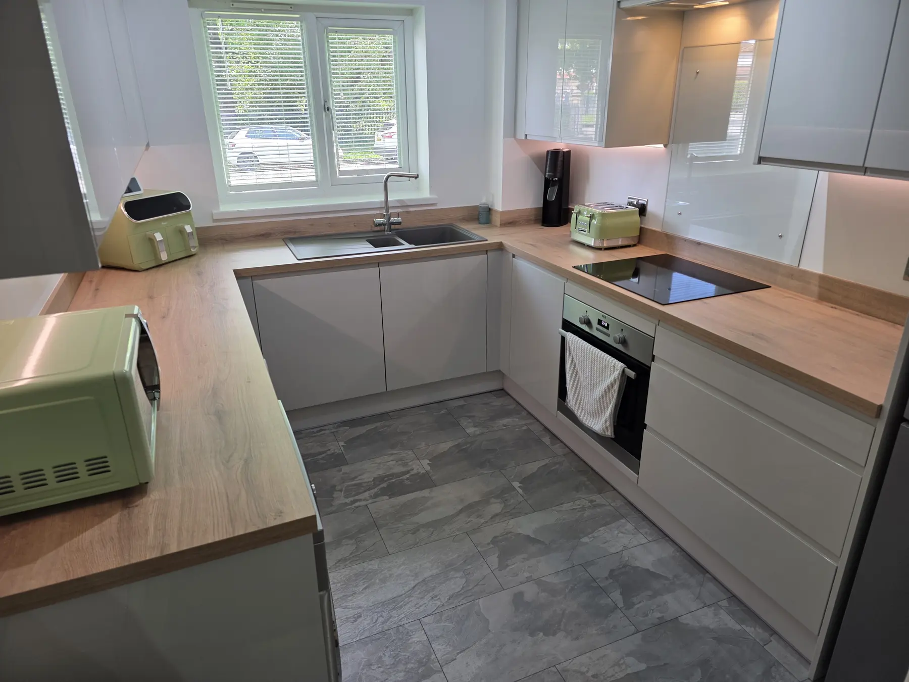 Kitchen Renovation with Flooring and LED Lighting in York