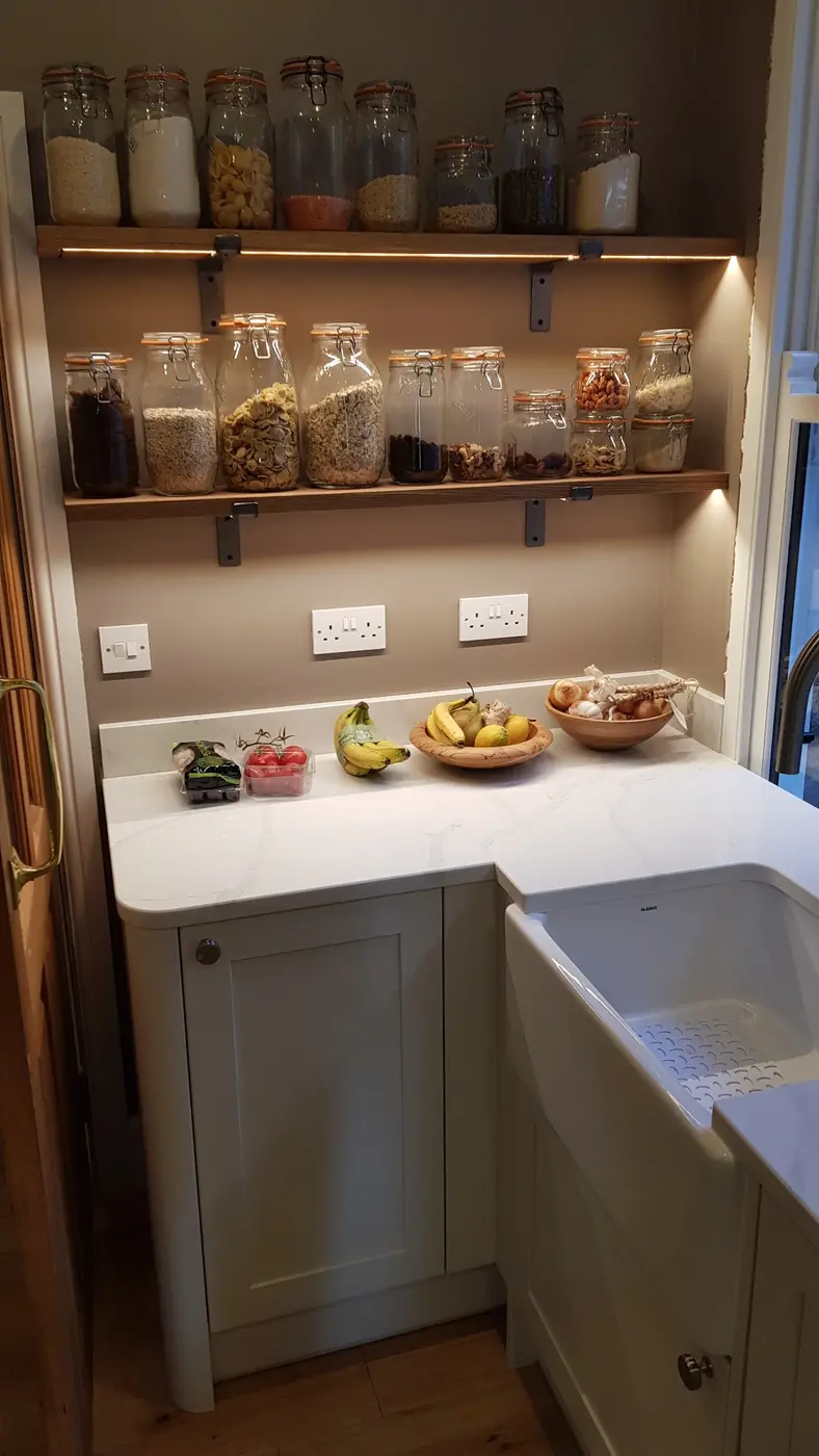 Utility shelving and worktop